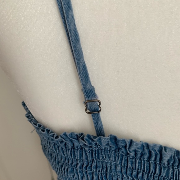 Iris Blue Denim Tank Top size S - Picture 5 of 12